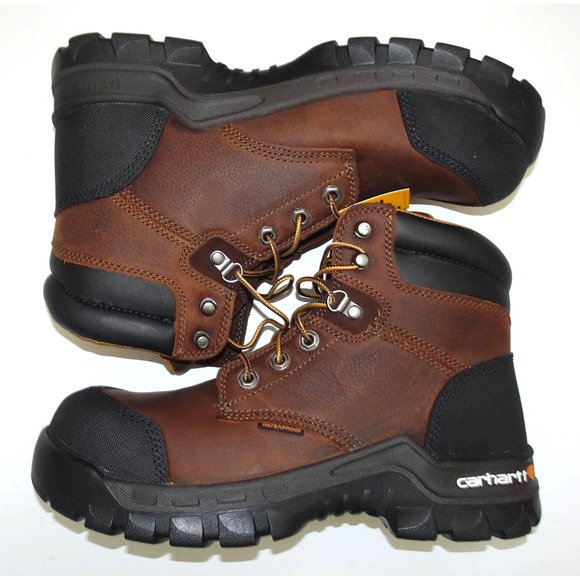 Carhartt Men's CMF6371 Construction Boot, Dark Brown Oil Tanned, Sz 8 - Picture 9 of 12